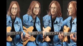 Fantastisk miniskulptur av John Lennon