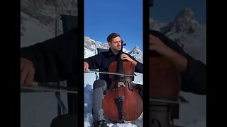 Hauser plays 'Hallelujah' on top of a mountain!