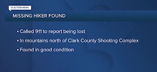 Las Vegas police locate missing hiker