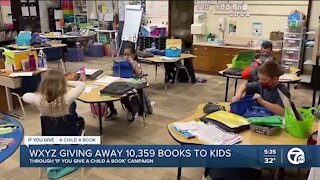 WXYZ-TV giving away more than 10,000 books to children through 'If You Give A Child A Book' campaign