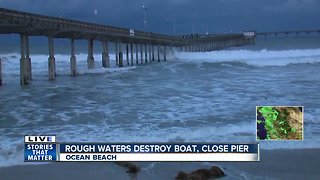 Storm brings rough waters to Ocean Beach