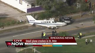 Small plane crashes in St. Pete