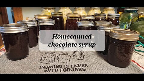 Home canned chocolate syrup #chocolatesyrup