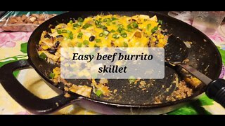 Easy Beef Burrito Skillet #skillet