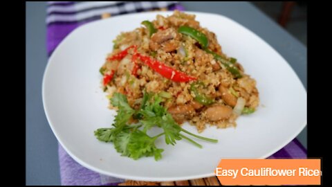 Keto Easy Cauliflower Rice Recipe #Keto #Recipes
