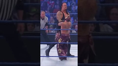 The Undertaker chokeslam on Rey mysterio #wwe #shorts