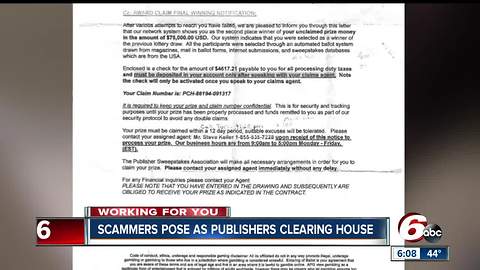 Watch out for scammers posing as Publishers Clearing House