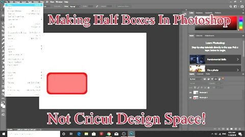 Make Half Boxes in Photoshop, Not Cricut Design Space #plannerstickers #photoshop #cricutdesignspace