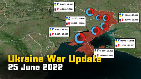 Russian Invasion of Ukraine [25 June 2022] - Battle for Lysychansk begins