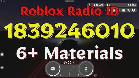 Materials Roblox Radio Codes/IDs
