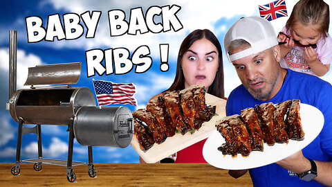 Brits BBQ Pork [BABY BACK RIBS] for the first time ! (Texas Style BBQ)