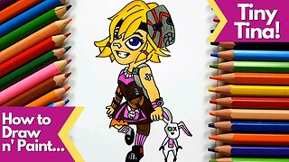 How to draw and paint Tiny Tina from Borderlands