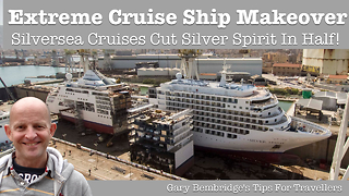 Cruise Ship Gets Sliced In Half For Extreme Makeover