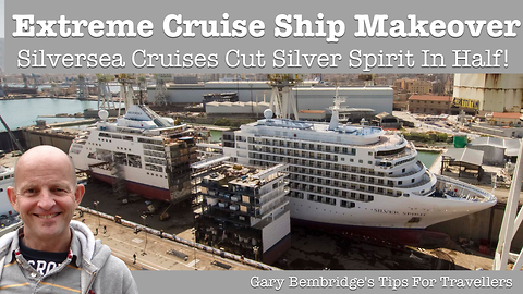 Cruise Ship Gets Sliced In Half For Extreme Makeover