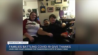 Families battling COVID share how they're staying positive this Thanksgiving