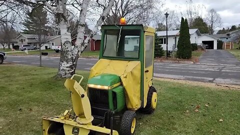 1978 John Deere 214 with 37A Snowblower