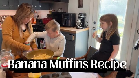 Banana Muffins Recipe | How to Make Muffins | Mom of 10