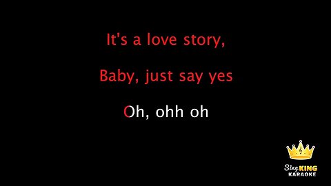 Taylor Swift Love Story Karaoke Version