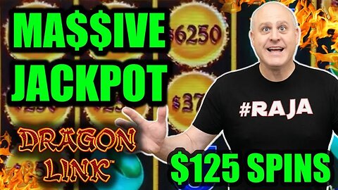 MONSTER DRAGON LINK JACKPOT HANDPAY 🔥 High Limit $125 Spins!