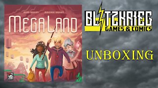 Megaland Board Game Unboxing Ryan Laukat Red Raven Games