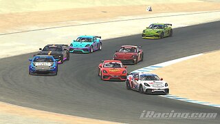 Porsche GT4 at Laguna Seca - iRacing OMEC Season 1 Race 6