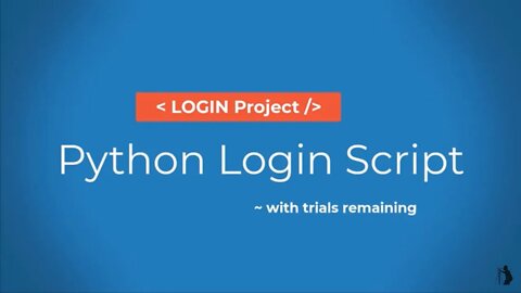 How to create a persistent Login script on Python that allows a user to keep trying to login #python