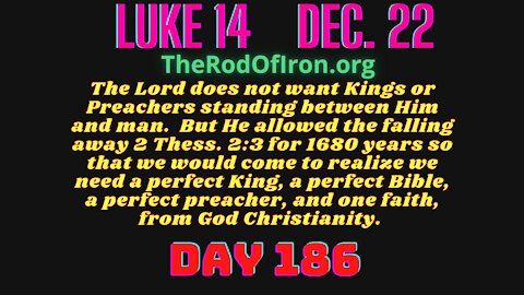 Luke 14 Jesus is the only Mediator/Preacher in the Kingdom of God