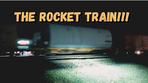 Rocket Train at Night!!! #UP1943 Spirit of Union Pacific on Point!