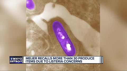 Meijer recalls more than 30 produce items due to listeria concerns