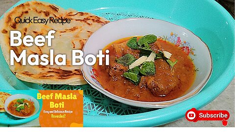 Beef Masla Boti Recipe | Beef Curry