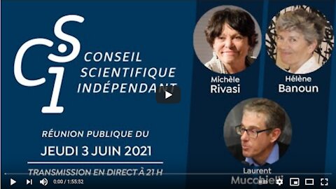 Réunion publique n°8 du Conseil Scientifique Indépendant du 3 juin 2021