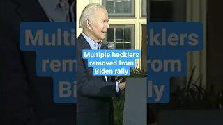 Biden Has To Stop Speech to Deal With Heckler! #joebiden 🇺🇸🇺🇸