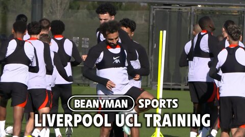 Liverpool train ahead of their Champions League clash against Ajax