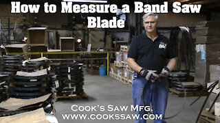Measuring a Sawmill Band Saw Blade