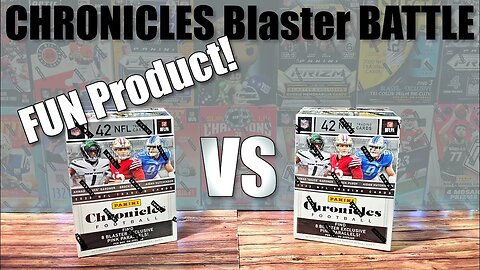 GREAT BATTLE! | 2022 Chronicles Football Blaster Box -Can You Guess Which Will Win? (Football Cards)