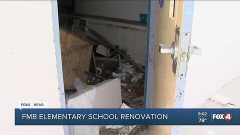 Renovations underway for Fort Myers Beach Elementary School devastated from Hurricane Ian