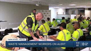 Waste Management workers on alert