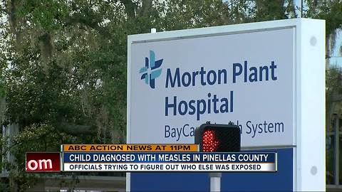 Child contracts measles in Pinellas County