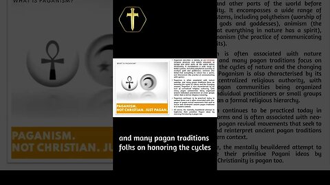 Paganism is pagan. It's not Christian.