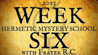 The FIRST ARCANUM (Abridged Lecture) | HERMETIC MYSTERY SCHOOL.com with Frater R∴C∴