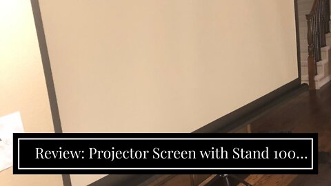 Review: Projector Screen with Stand 100 inch - Indoor and Outdoor Projection Screen for Movie o...