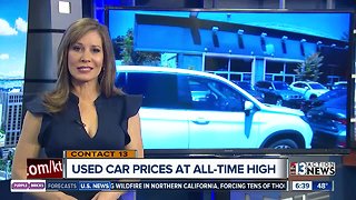 Used car prices at an all-time high