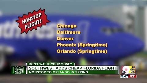 Southwest adds cheap Florida flight from CVG