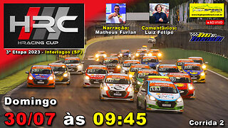 🔴 HRACING CUP | Corrida 2 | 3ª Etapa 2023 | Interlagos | Ao Vivo