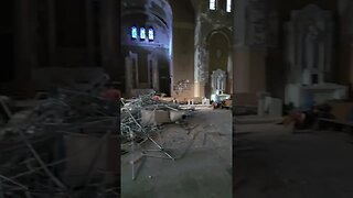 What was being hidden in this abandoned church