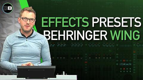 Loading & Saving Effects Presets on the Behringer Wing