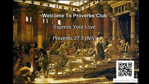 Express Your Love - Proverbs 27:5
