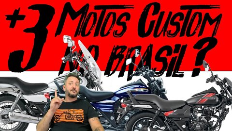 ✔✔✔ BAJAJ com ➕ 3 MOTOS CUSTOM NO 🇧🇷 BRASIL❓ Sucesso OU TIRO no PÉ❓