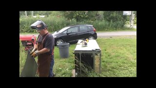 Fridge Skinning - Just Harvesting Some Sheet Metal