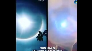 Does a sun halo only works on flat earth?